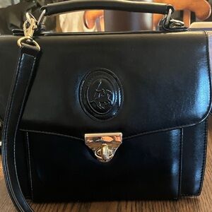 Elegant Black Leather Handbag